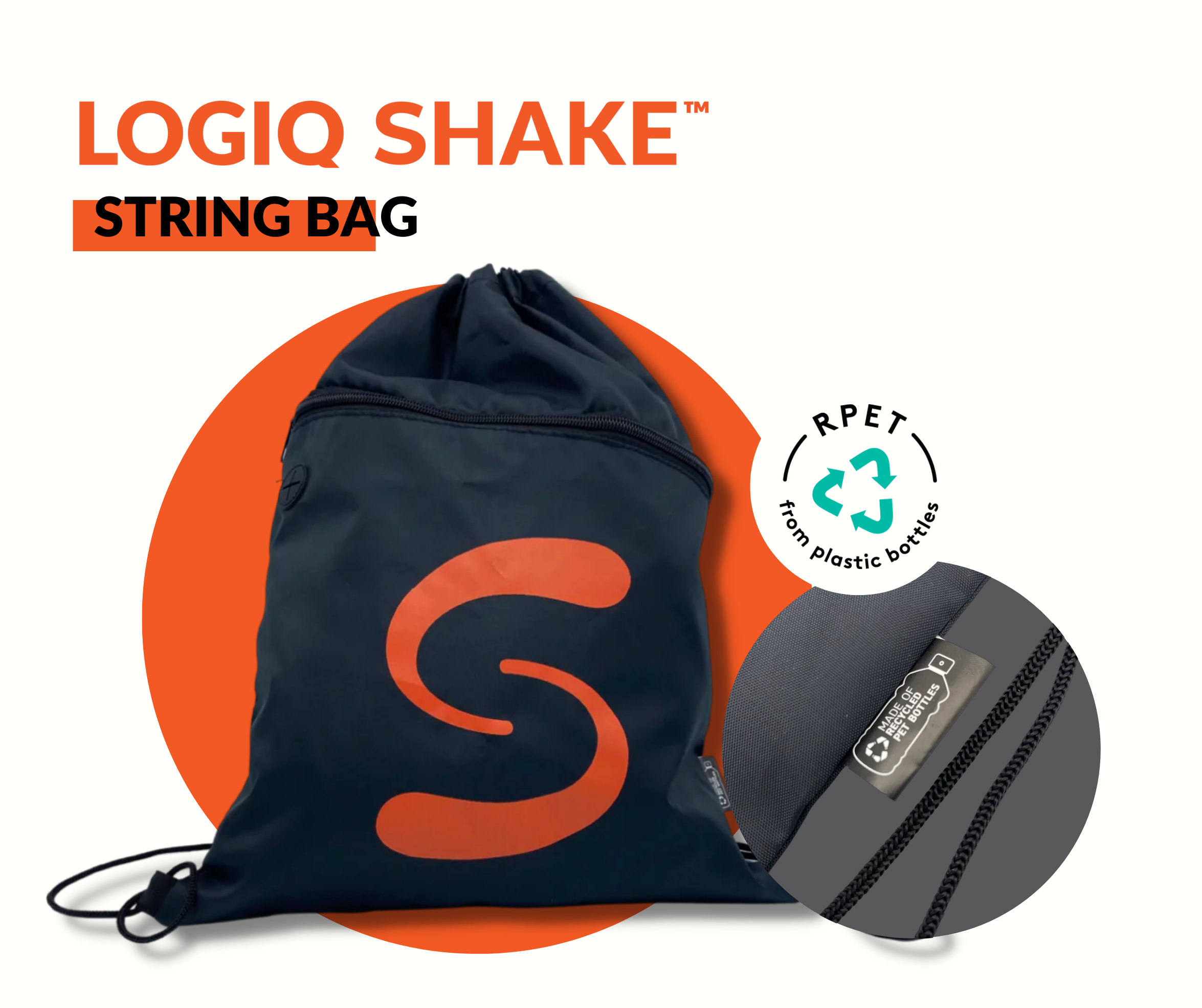 LogIQ Shake String Bag rPET – Logiqshake